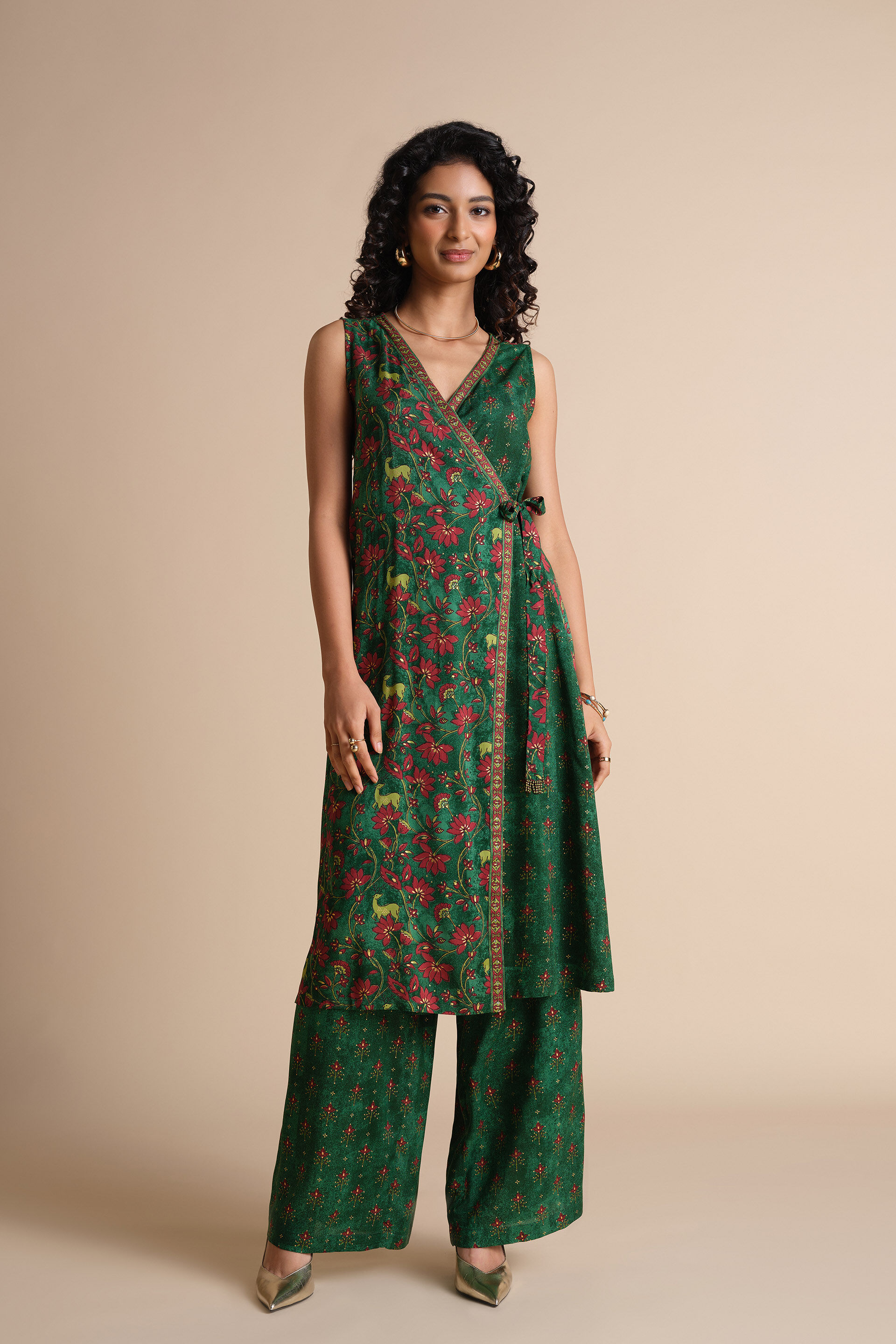 Bahar Kurta Set, Green, image 5